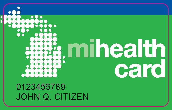 Sample Michigan mihealth Medicaid card