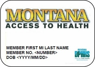 Sample Montana Medicaid card